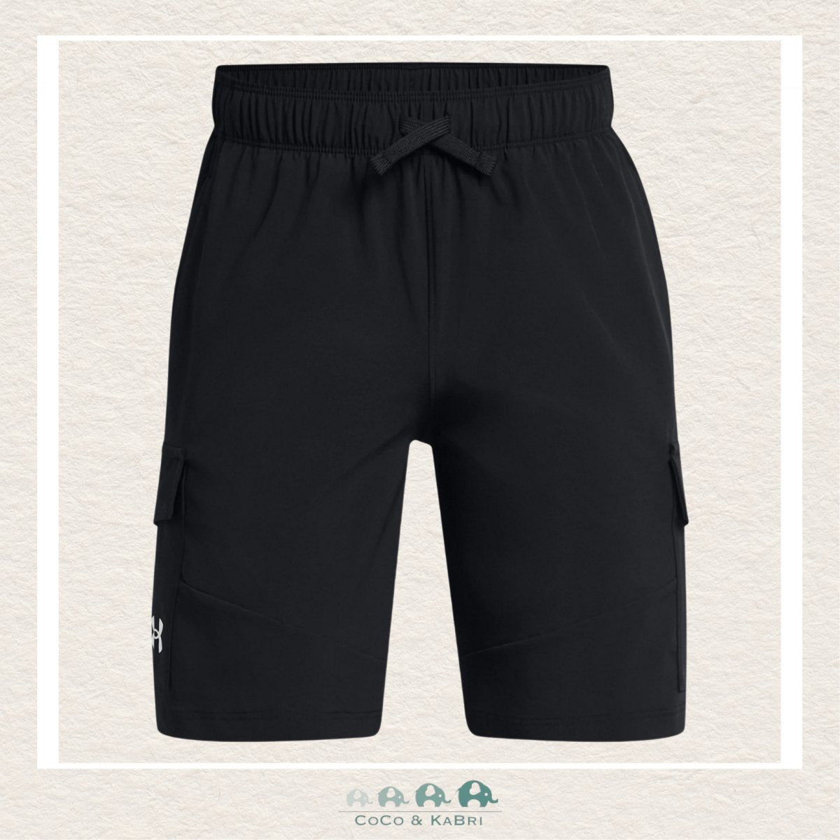 Under Armour Boys' Black Shorts, 4-way stretch, Lightweight – CoCo
