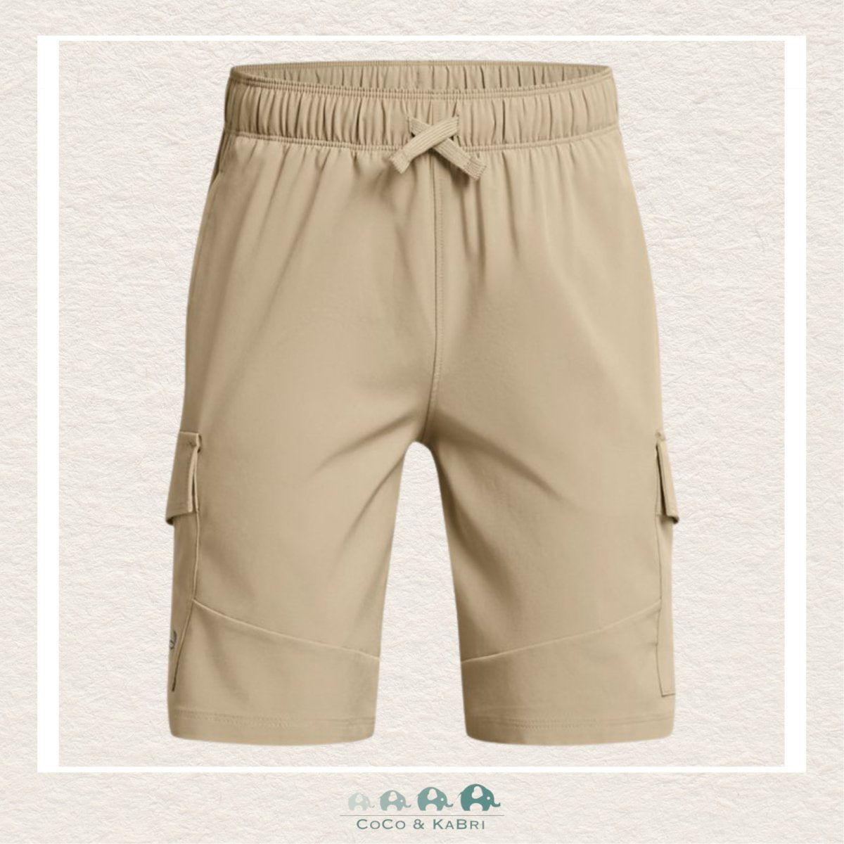 Under Armour Youth Boys' Tech™ Woven Cargo Shorts- Khaki, CoCo & KaBri Children's Boutique