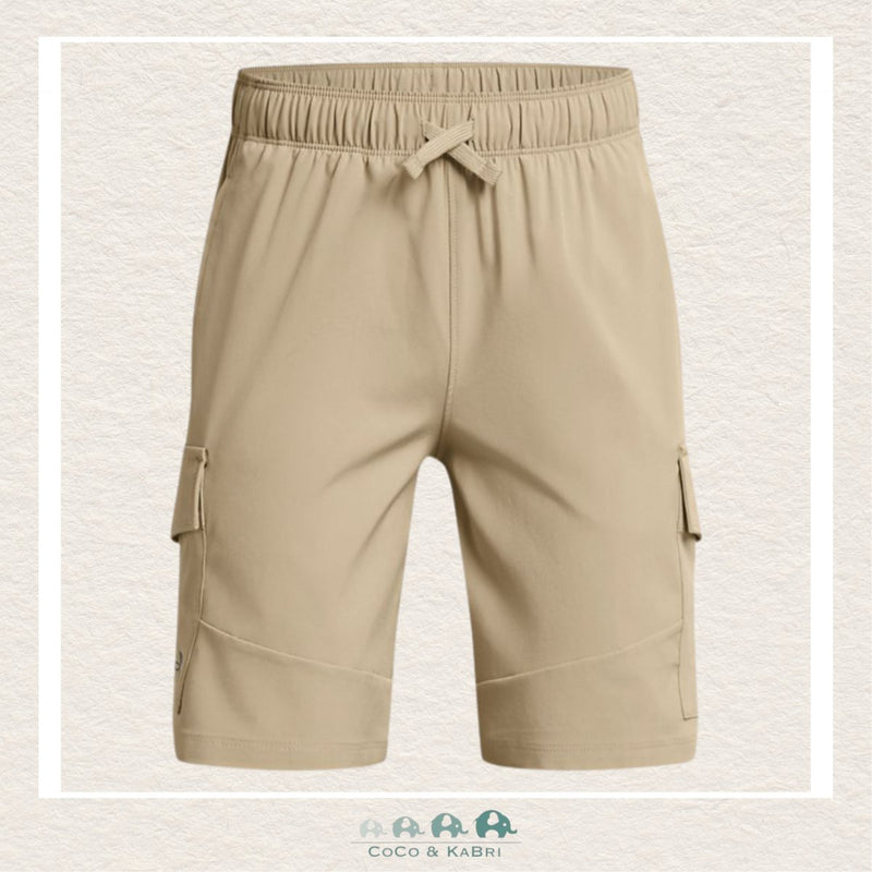 Under Armour Youth Boys' Tech™ Woven Cargo Shorts- Khaki, CoCo & KaBri Children's Boutique