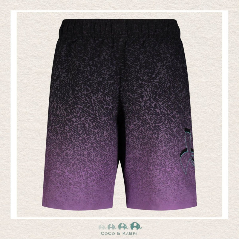 Under Armour Boys Youth: Tipped Logo Volley Swim Trunks - Purple