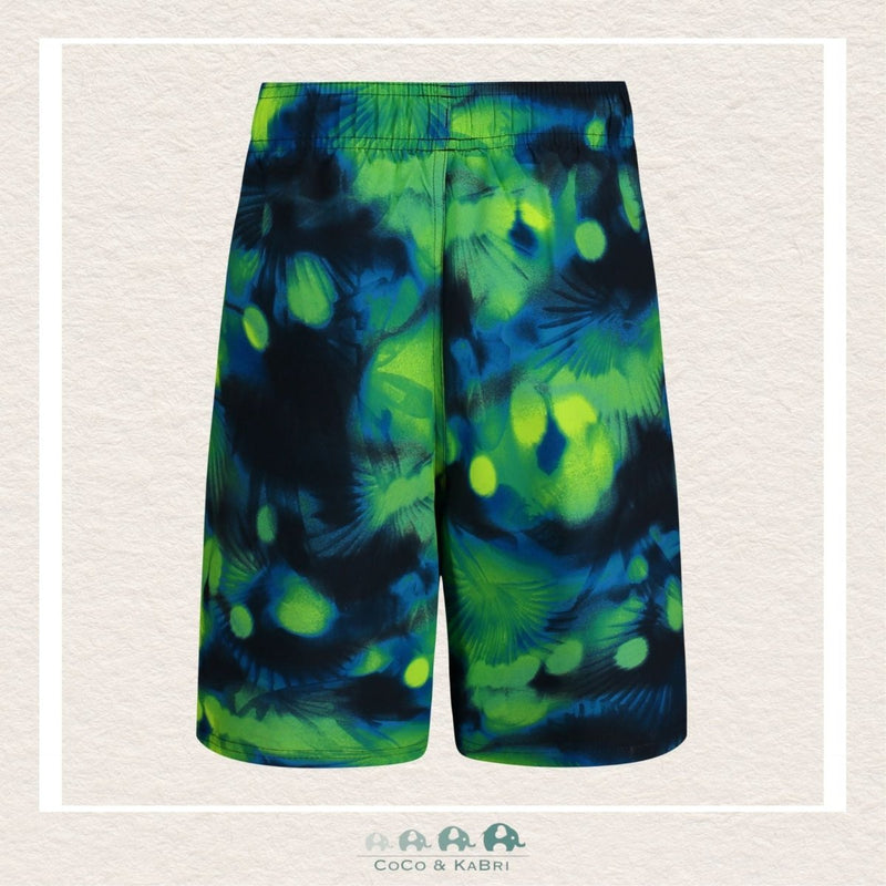 Under Armour Boys Youth: Tropical Flare Volley Swim Trunks - Vapour Green