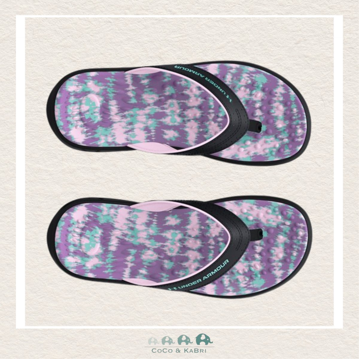 Under Armour Girls' Ignite Pro Marbella Graphic Slides - Purple, CoCo & KaBri Children's Boutique