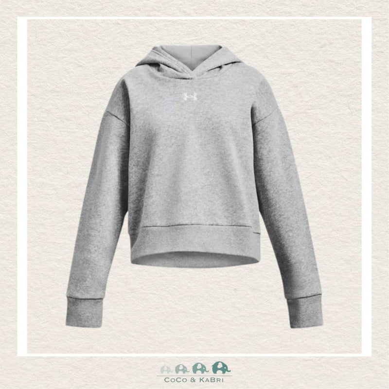 Under Armour Youth Girls' Rival Fleece Crop Hoodie - Gray, CoCo & KaBri Children's Boutique