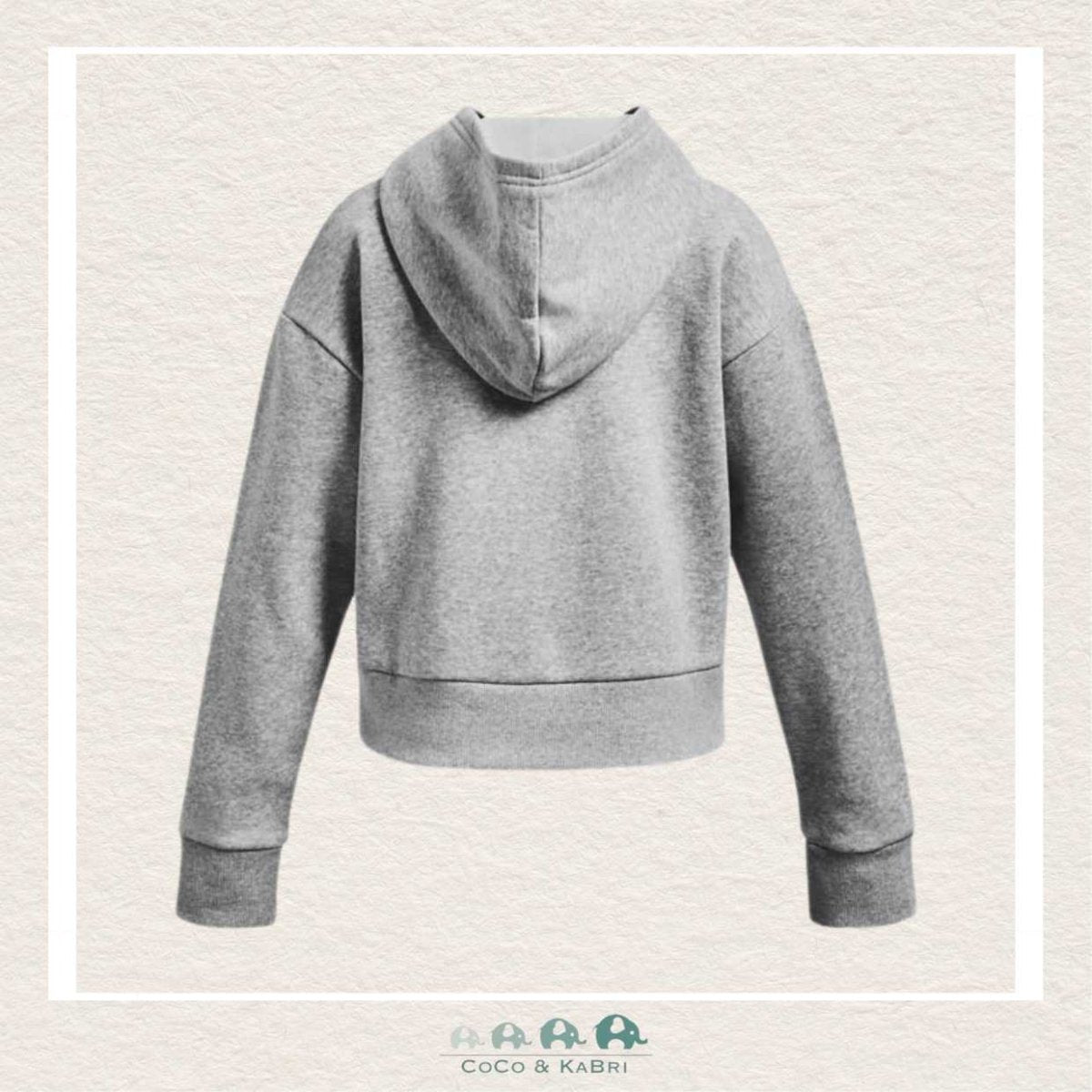 Under Armour Youth Girls' Rival Fleece Crop Hoodie - Gray, CoCo & KaBri Children's Boutique