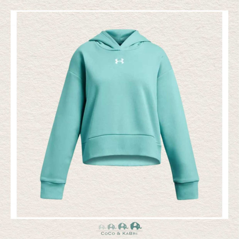 Under Armour Youth Girls' Rival Fleece Crop Hoodie - Turquoise, CoCo & KaBri Children's Boutique