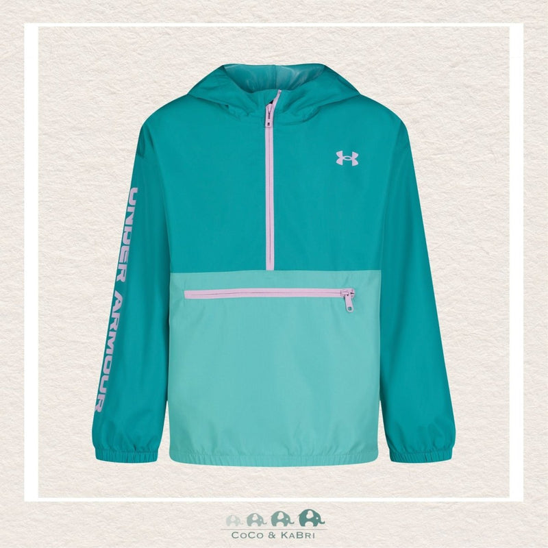 Under Armour Girls Teal Packable Pop Teal Windbreaker, CoCo & KaBri Children's Boutique