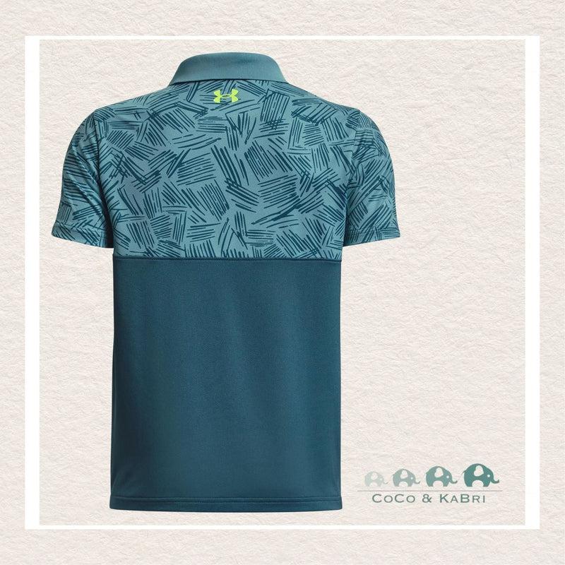 *Under Armour Perf Palm Sketch Polo - Still Water*, CoCo & KaBri Children's Boutique