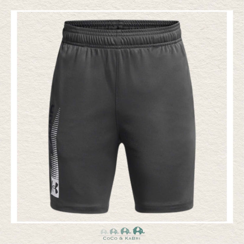 Under Armour Youth Boys' Tech™ Wordmark Shorts Castlerock, CoCo & KaBri Children's Boutique