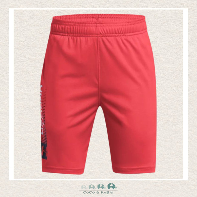 Under Armour Youth Boys' Tech™ Wordmark Shorts Red Solstice, CoCo & KaBri Children's Boutique