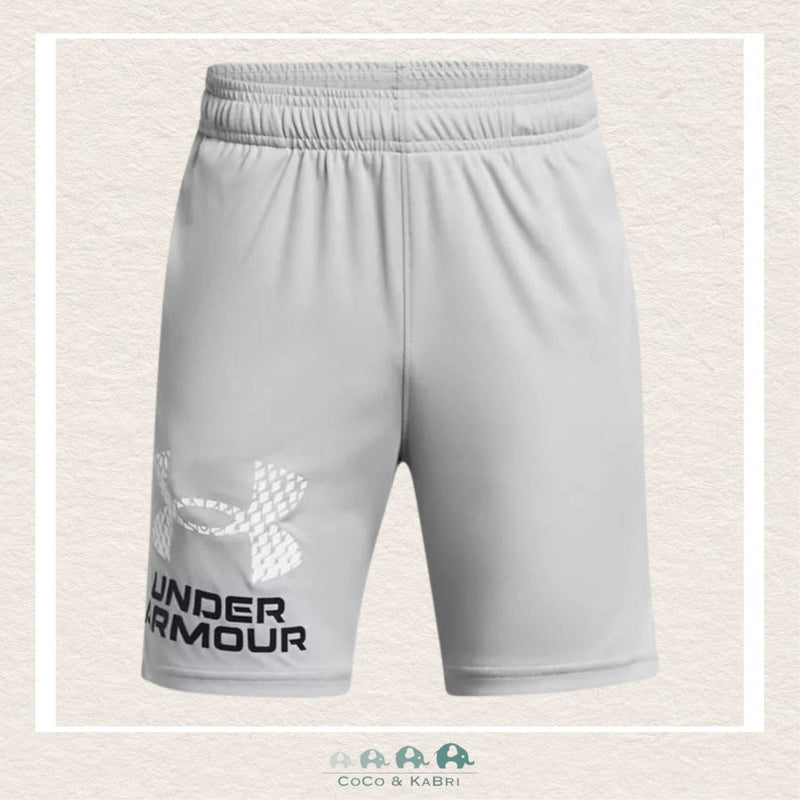 Under Armour Youth Boys'Tech™ Logo Shorts Mod Gray, CoCo & KaBri Children's Boutique