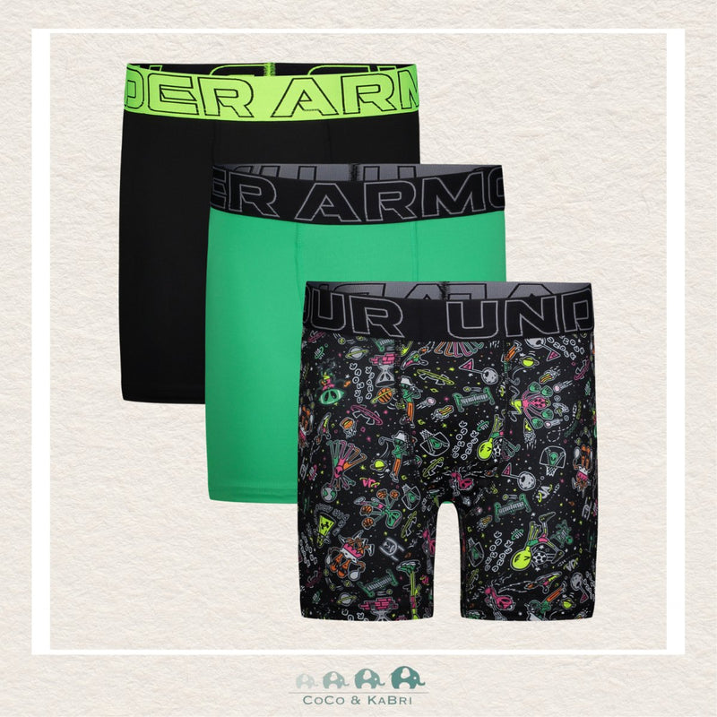 Under Armour Youth Performance Tech Boxers - Green 3 Pack, CoCo & KaBri Children's Boutique