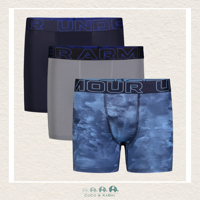 Under Armour Youth Performance Tech Boxers - Midnight Navy - 3 Pack, CoCo & KaBri Children's Boutique, Brooks Alberta Canada