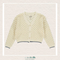 Vignette: Margot Cardigan - Ivory, CoCo & KaBri Children's Boutique