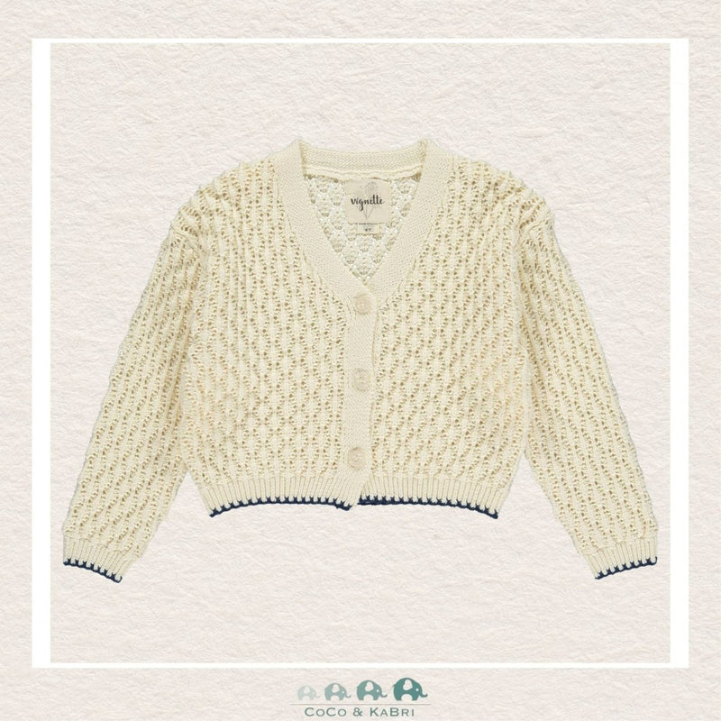 Vignette: Margot Cardigan - Ivory, CoCo & KaBri Children's Boutique