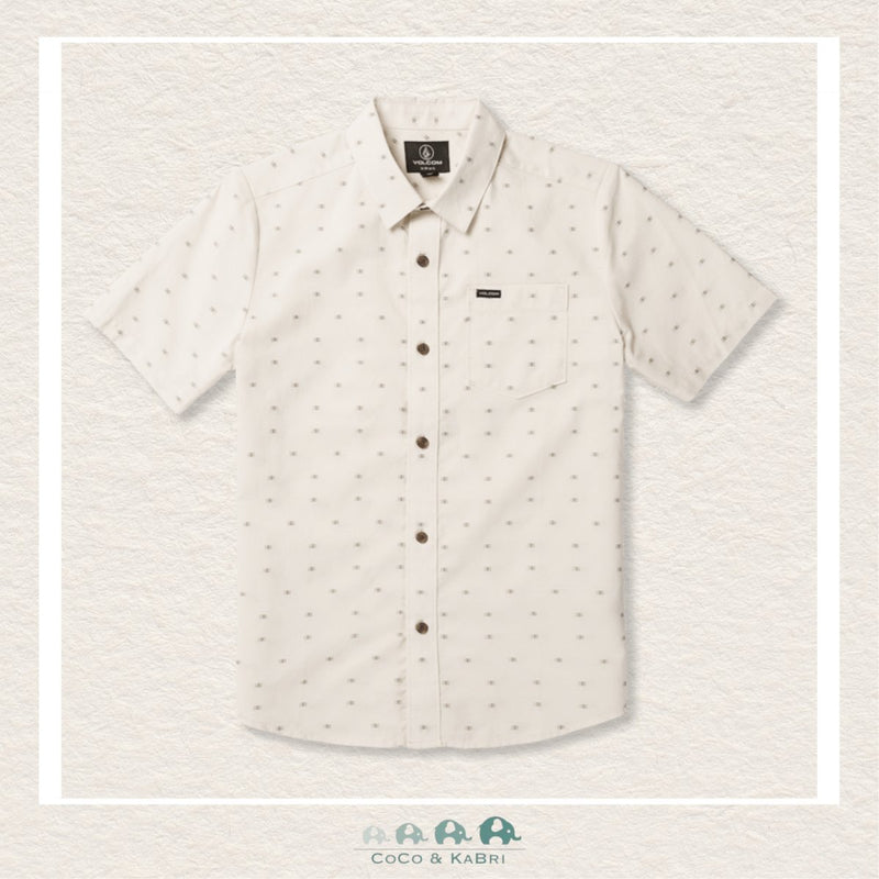 Volcom Big Boys Crownstone Short Sleeve Shirt - Off White, CoCo & KaBri Children's Boutique