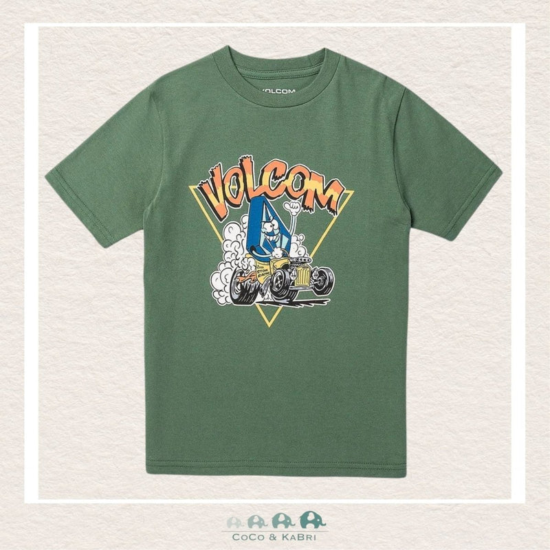 Volcom Little Boy Hot Rodder Tshirt - Fir Green, CoCo & KaBri Children's Boutique
