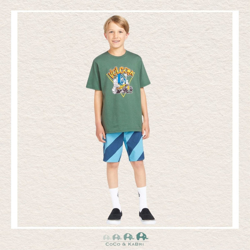 Volcom Little Boy Hot Rodder Tshirt - Fir Green, CoCo & KaBri Children's Boutique